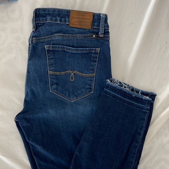 Lucky Lolita Crop raw hem size 29 dark blue - Picture 2 of 3